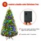 Green Artificial Premium Hinged Christmas Tree with Metal Base Perfect for Holiday Decor